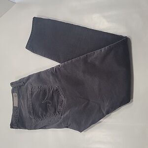 Ag Adriano Goldschmied, Velvet 'The Legging' Super Skinny Charcoal Gray Size 30R